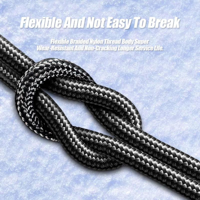 100W Fast Charging Type-C Data Cable, Intelligent Digital Display Phone Charging Cable, Wear-Resistant Nylon Braided Durable Data Cable for Iphone 15 & Android #TOP PICKS