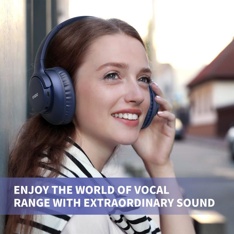 Electronic Wireless Bluetooth Headphones Over-Ear, Deep Bass Hi-Fi Stereo, 65H Playtime, Foldable Lightweight Headset with Mic for Ios/Android/Pc Headset Earbud Headphonesbluetooth Black #Tiktokshopholidayhaul Audio Wirelessheadphone