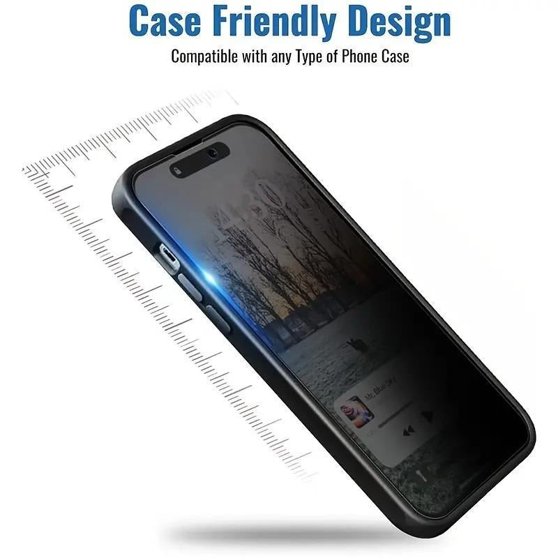 Anti-Spy Privacy Phone Screen Protector, Tempered Glass Film Compatible with Iphone 17/16/15/14/13/12/11 Pro/Pro Max/Plus, Mobile Phone Accessory