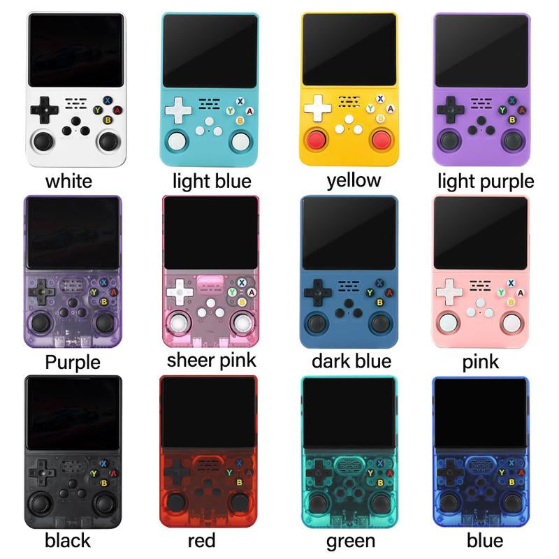 R36S Retro Video Handheld Game Console Linux System 3.5 in IPS Screen Built in 3000Mah Battery 32G+64G TF Card Preinstalled Gamess for Christmas, Thanksgiving, Holiday Gift