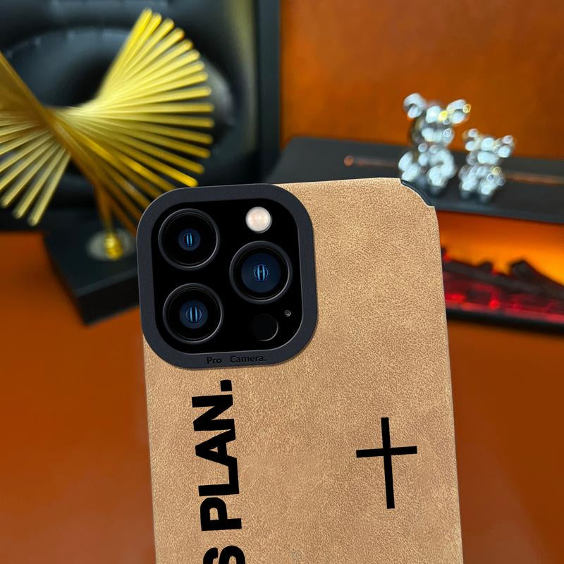 God'S Plan TPU All Inclusive Leather Phone Case Suitable for Iphone 17 Air 16 15 14 13 12 11 Pro Max plus X XS Max anti Drop, Shock, anti Slip Full Screen Protective Cover - ZQ76