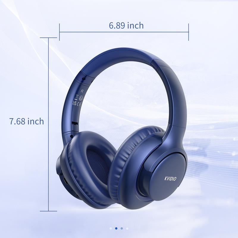 Electronic Wireless Bluetooth Headphones Over-Ear, Deep Bass Hi-Fi Stereo, 65H Playtime, Foldable Lightweight Headset with Mic for Ios/Android/Pc Headset Earbud Headphonesbluetooth Black #Tiktokshopholidayhaul Audio Wirelessheadphone