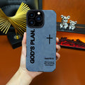 God'S Plan TPU All Inclusive Leather Phone Case Suitable for Iphone 17 Air 16 15 14 13 12 11 Pro Max plus X XS Max anti Drop, Shock, anti Slip Full Screen Protective Cover - ZQ76