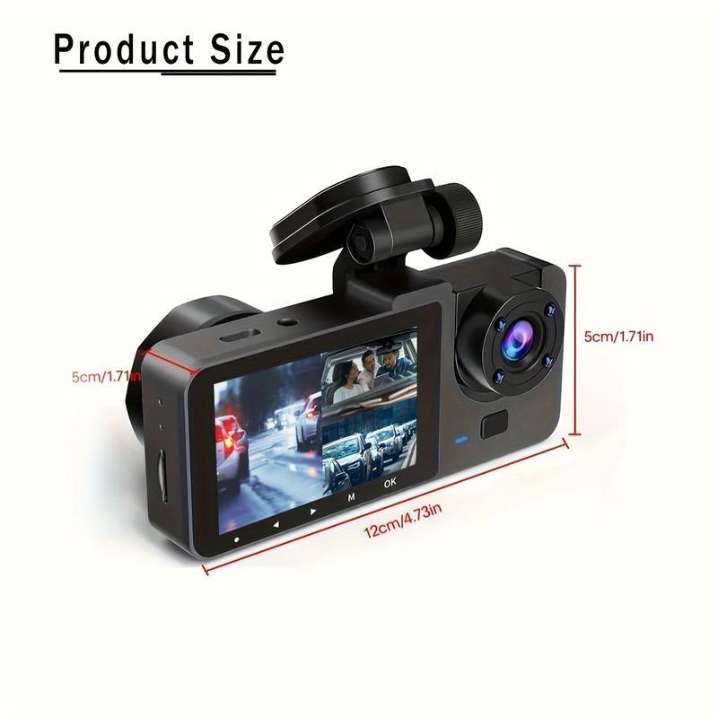 【QPJ】HD Driving Recorder，Super Night Vision, Loop Recording and 64GB Memory Card, Car Charger for Free Automotive Dvr Convenient Cop Dashcam
